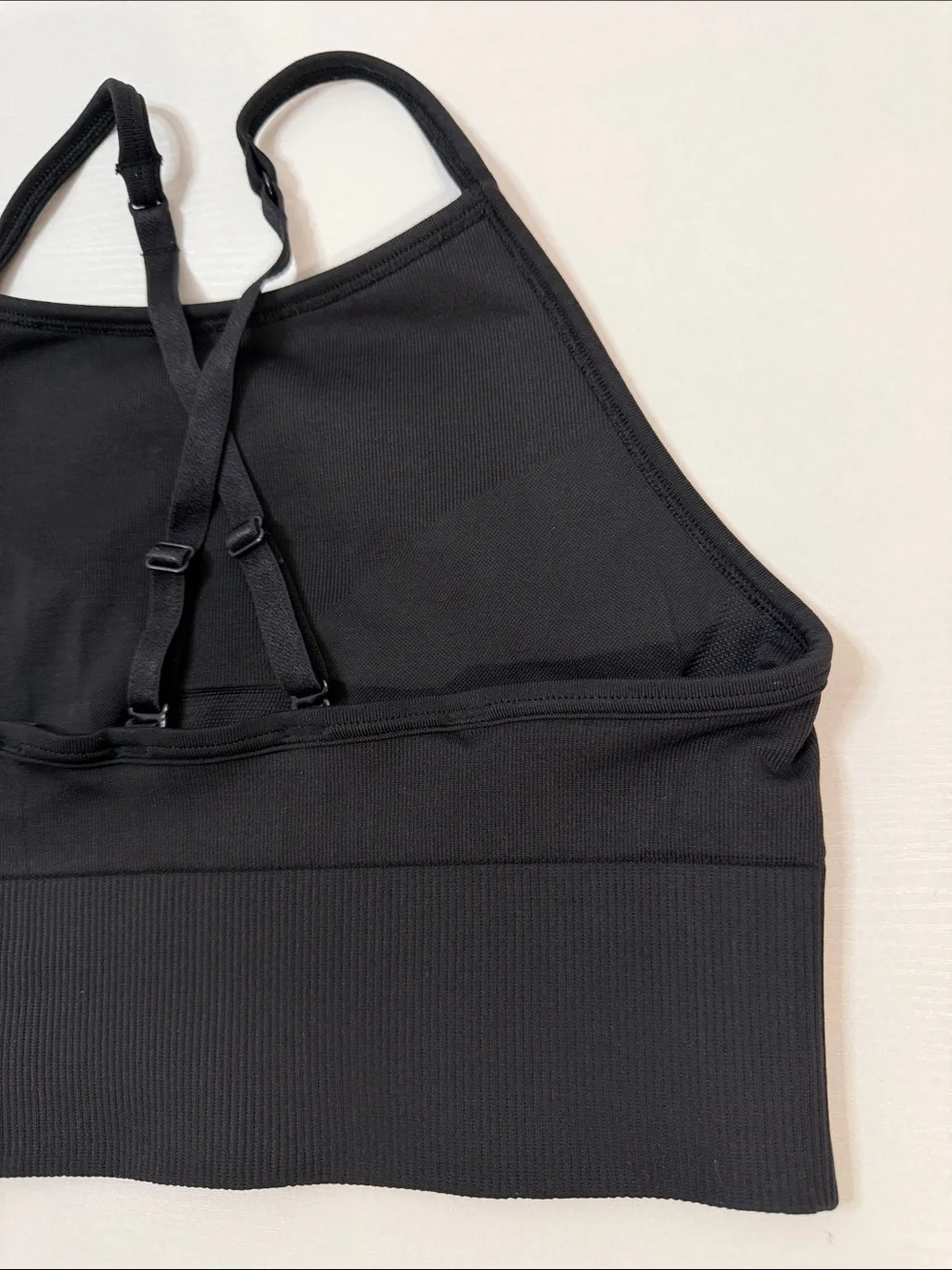 Lululemon Ebb To Street Bra Long Line - Black - Yoga High Neck A/B Cup